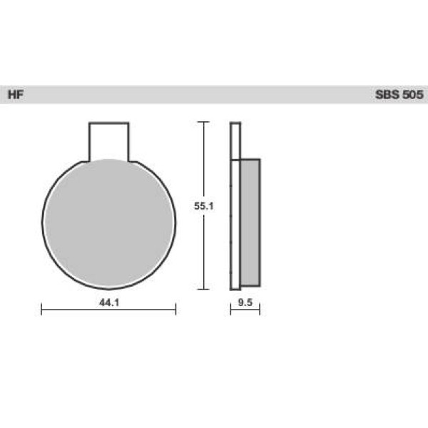 SBS Brake Pads  505 Series