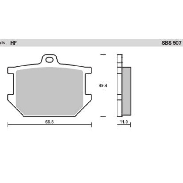 SBS Brake Pads  507 Series