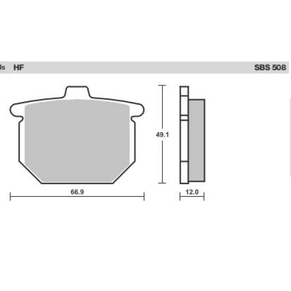 SBS Brake Pads  508 Series