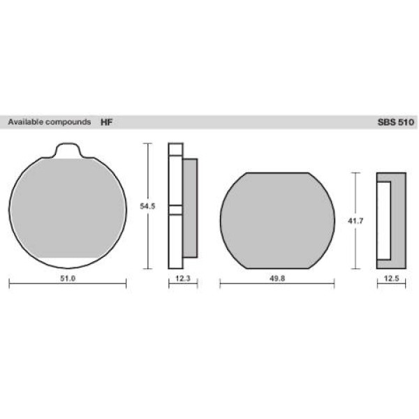 SBS Brake Pads  510 Series