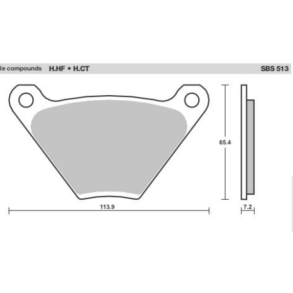 SBS Brake Pads  513 Series