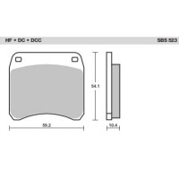 SBS Brake Pads  523 Series