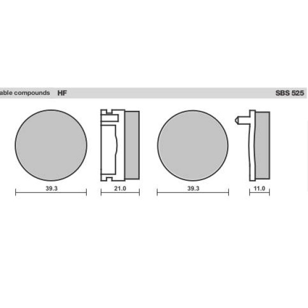 SBS Brake Pads  525 Series