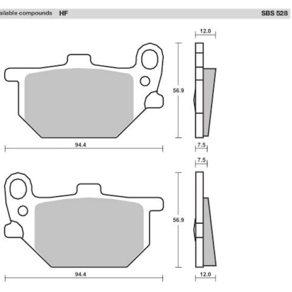 SBS Brake Pads  528 Series