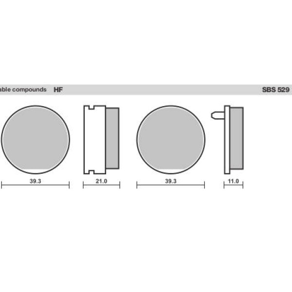 SBS Brake Pads  529 Series