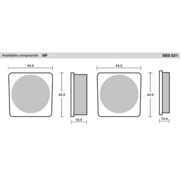 SBS Brake Pads  531 Series