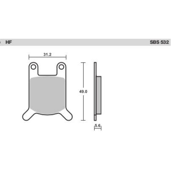 SBS Brake Pads  532HF