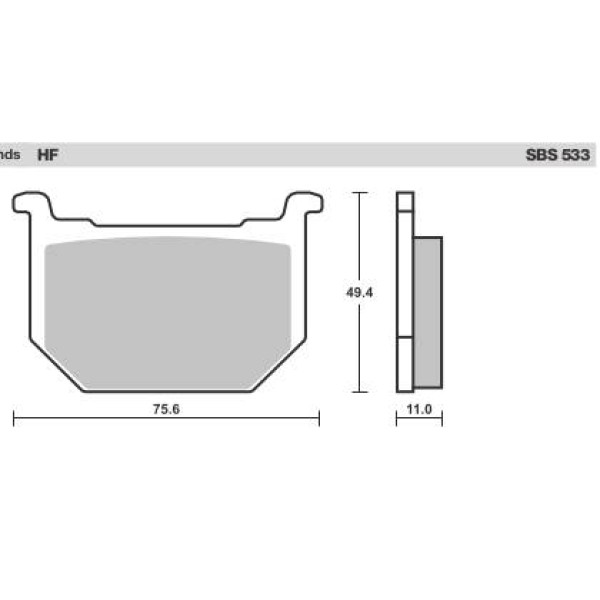 SBS Brake Pads  533 Series