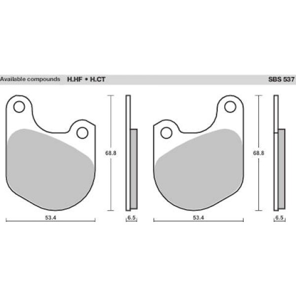 SBS Brake Pads  537 Series