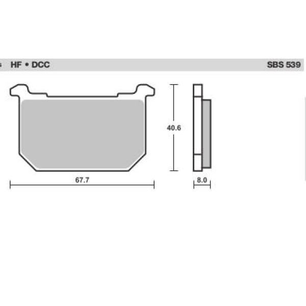 SBS Brake Pads  539 Series