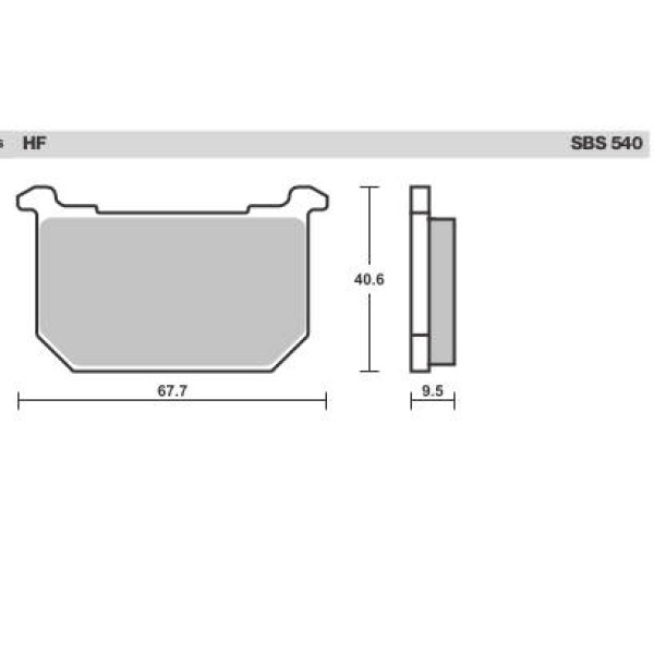 SBS Brake Pads  540 Series