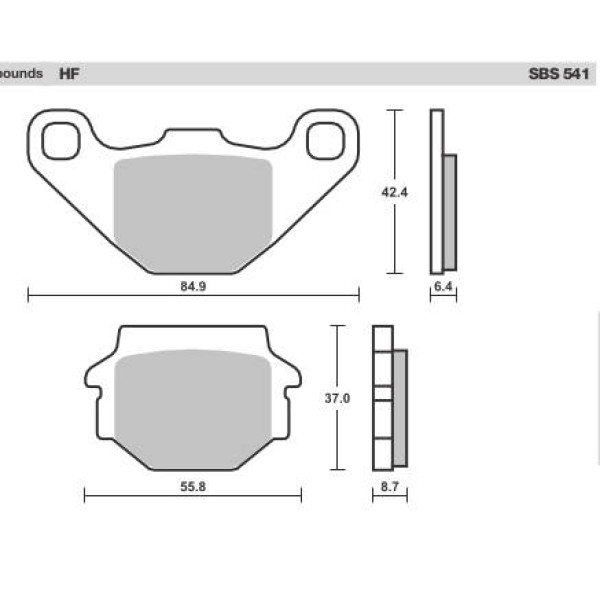 SBS Brake Pads  541 Series