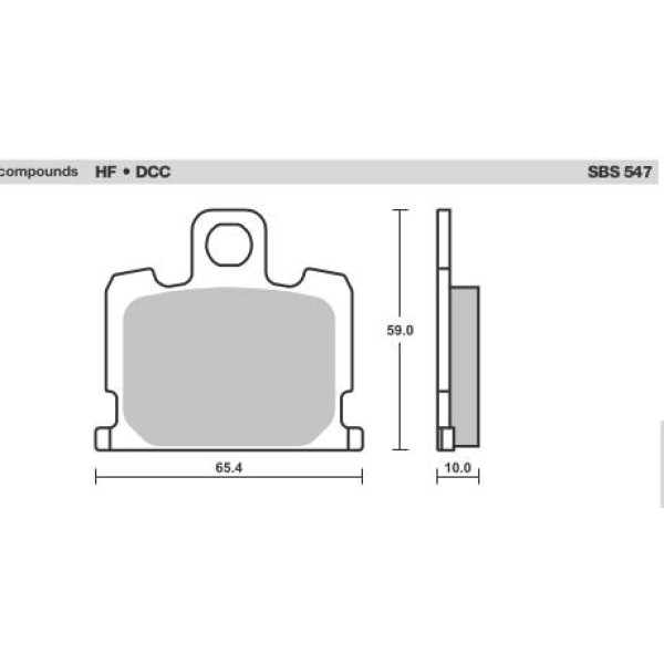 SBS Brake Pads  547 Series