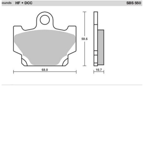 SBS Brake Pads  550 Series