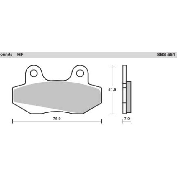 SBS Brake Pads  551 Series