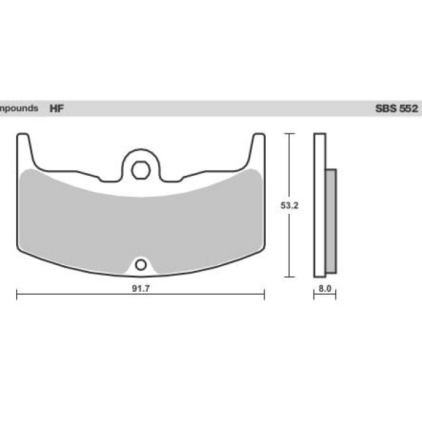 SBS Brake Pads  552 Series