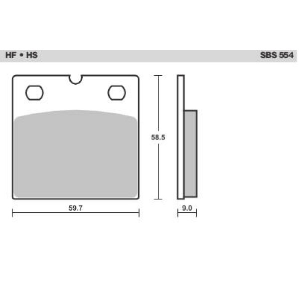 SBS Brake Pads  554 Series