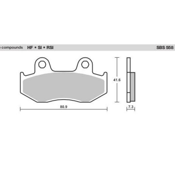 SBS Brake Pads  558 Series