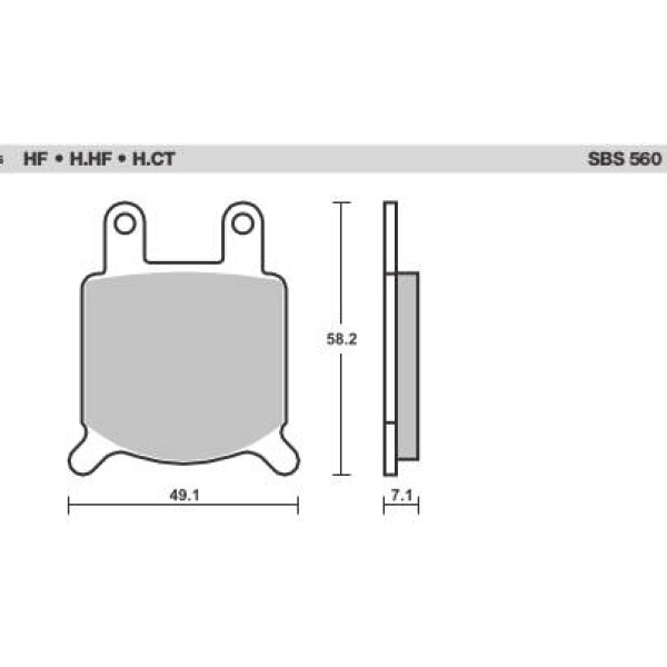 SBS Brake Pads  560 Series