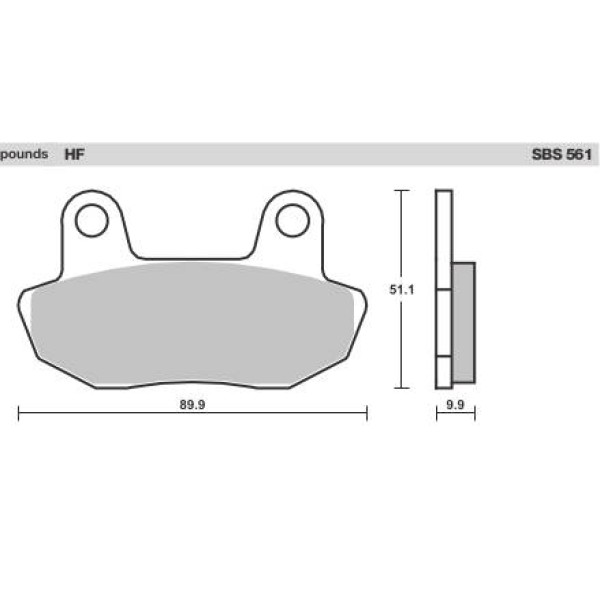 SBS Brake Pads  561 Series