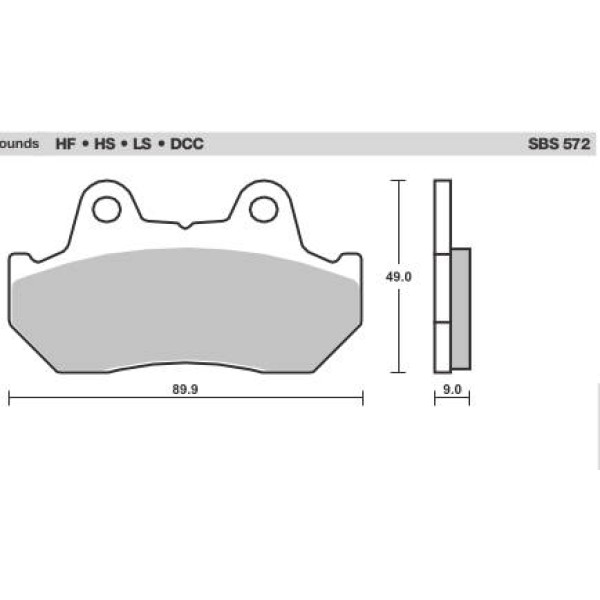 SBS Brake Pads  572 Series