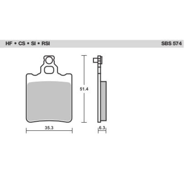 SBS Brake Pads  574 Series