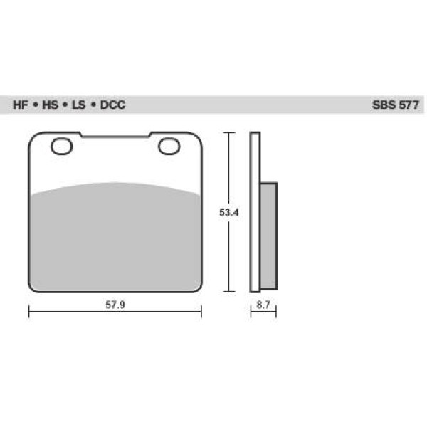 SBS Brake Pads  577 Series