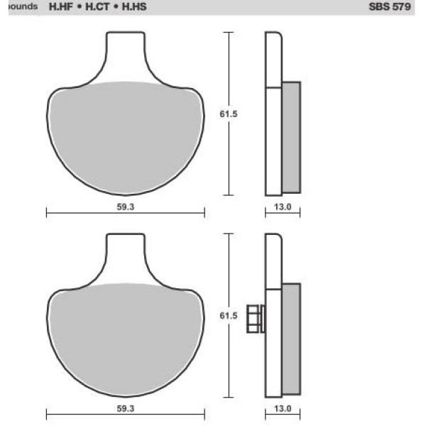 SBS Brake Pads  579 Series