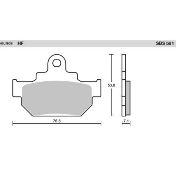 SBS Brake Pads  581 Series