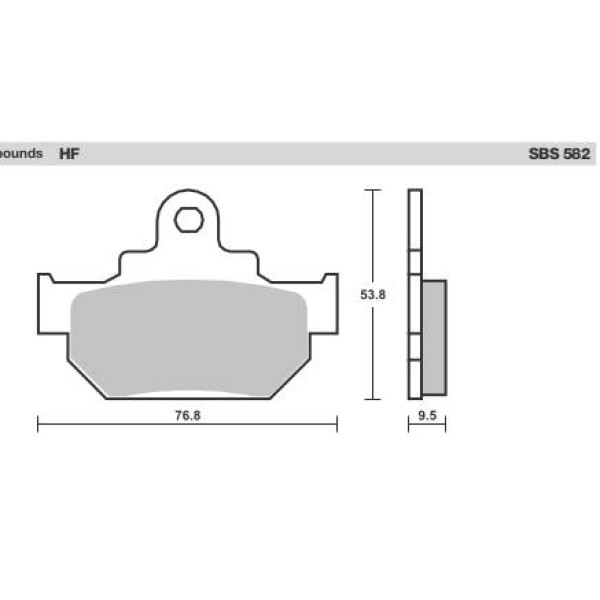 SBS Brake Pads  582 Series