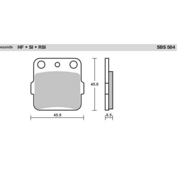 SBS Brake Pads  584 Series
