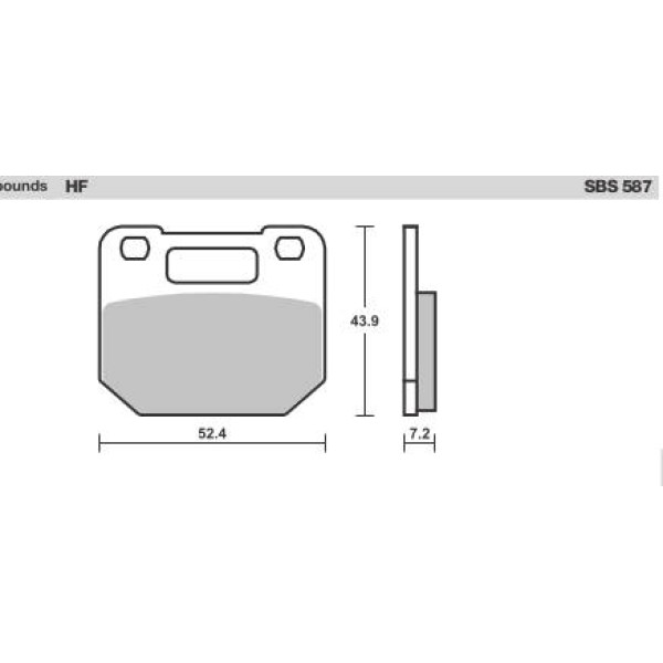 SBS Brake Pads  587 Series