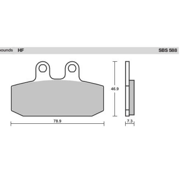 SBS Brake Pads  588HF