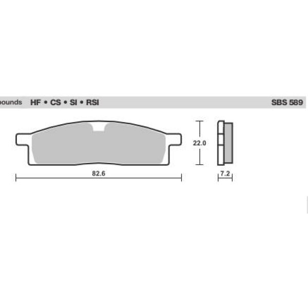 SBS Brake Pads  589 Series