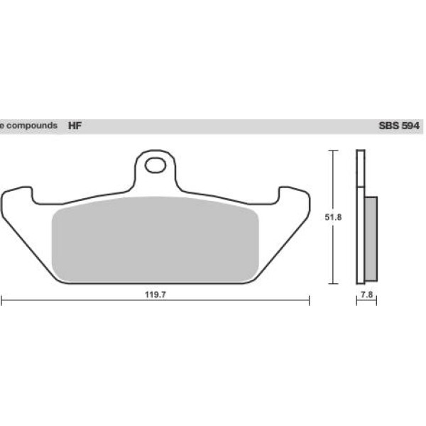 SBS Brake Pads  594 Series