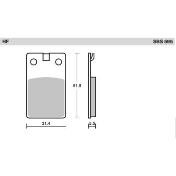 SBS Brake Pads  595HF