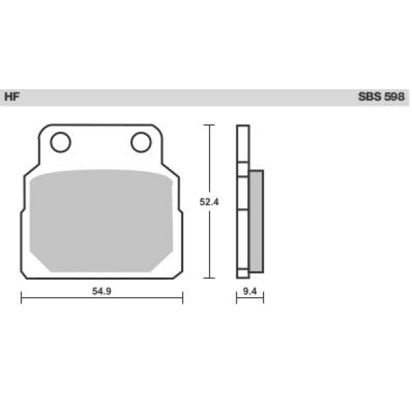 SBS Brake Pads  598 Series