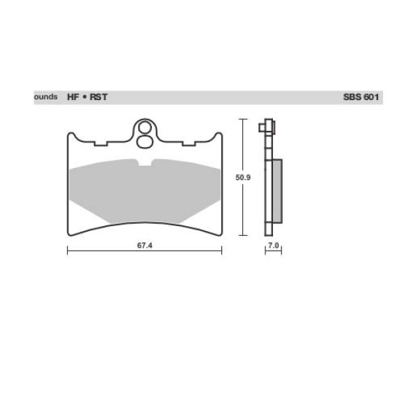 SBS Brake Pads  601 Series