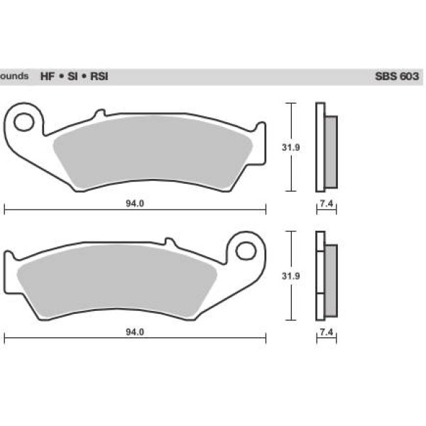 SBS Brake Pads  603 Series