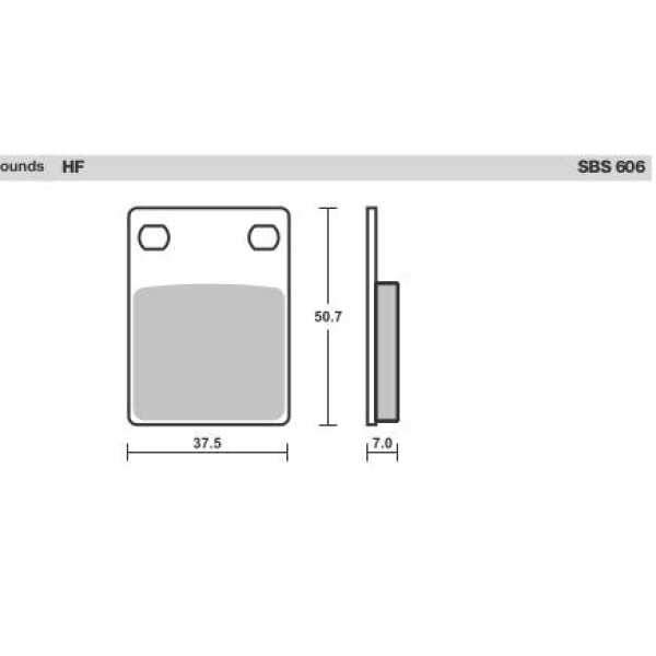 SBS Brake Pads  606 Series
