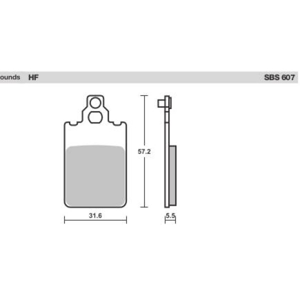 SBS Brake Pads  607 Series