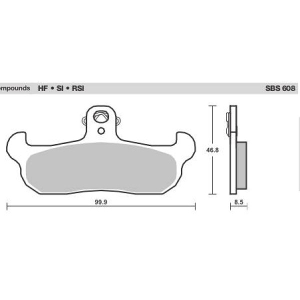 SBS Brake Pads  608 Series