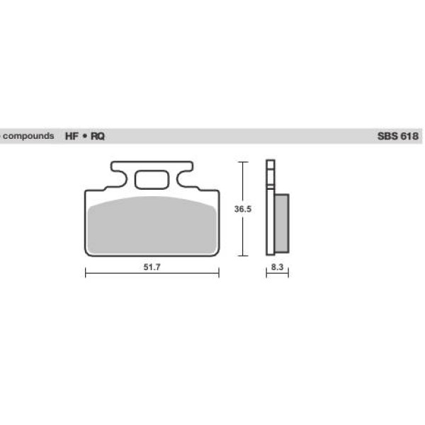 SBS Brake Pads  618 Series