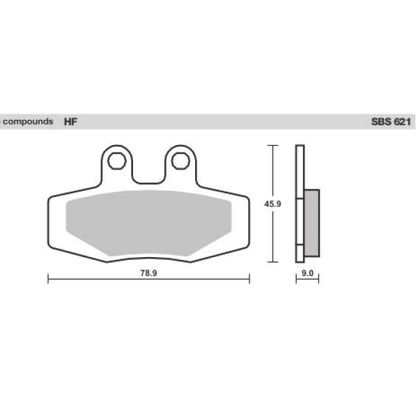 SBS Brake Pads  621 Series