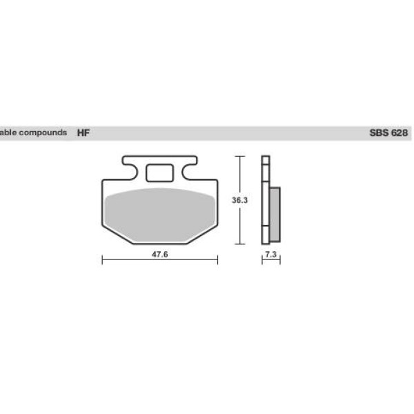 SBS Brake Pads  628 Series