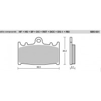 SBS Brake Pads  631 Series