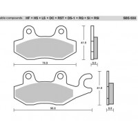 SBS Brake Pads  638 Series