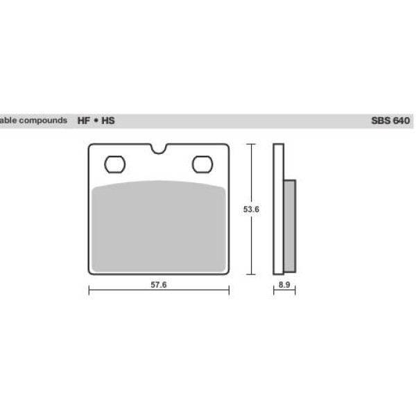 SBS Brake Pads  640 Series
