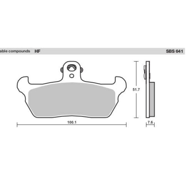 SBS Brake Pads  641 Series