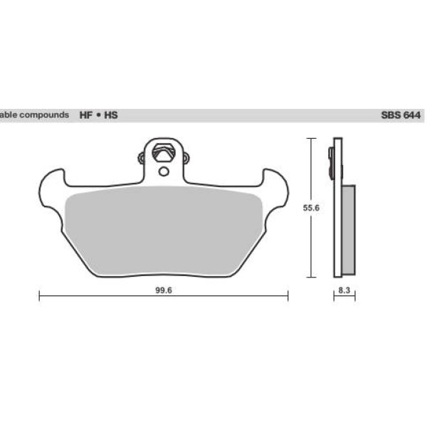 SBS Brake Pads  644 Series